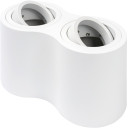 LED taškinis šviestuvas, 2xGU10, baltas