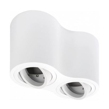 LED taškinis šviestuvas, 2xGU10, baltas