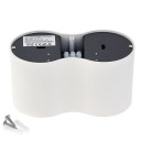 LED taškinis šviestuvas, 2xGU10, baltas