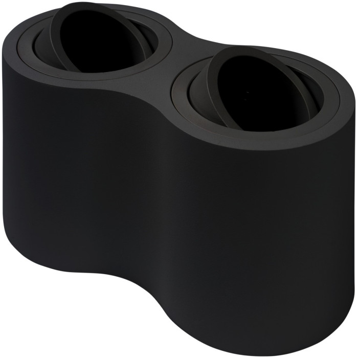 LED taškinis šviestuvas, 2xGU10, juodas