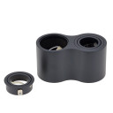 LED taškinis šviestuvas, 2xGU10, juodas