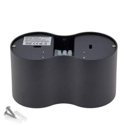 LED taškinis šviestuvas, 2xGU10, juodas