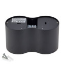 LED taškinis šviestuvas, 2xGU10, juodas