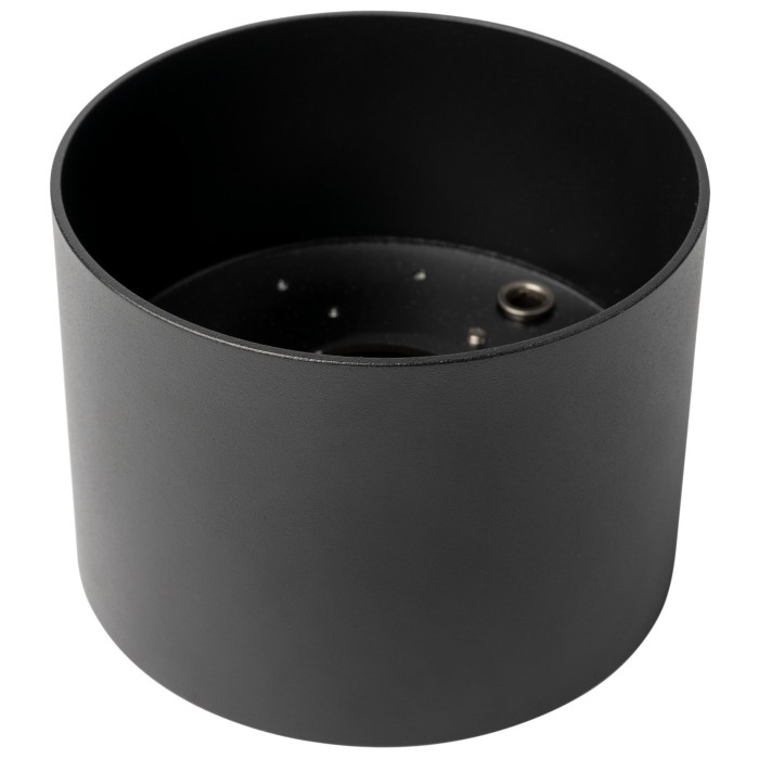 LED taškinis šviestuvas, apvalus, juodas