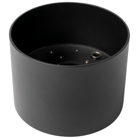 LED taškinis šviestuvas, apvalus, juodas