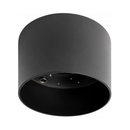 LED taškinis šviestuvas, apvalus, juodas
