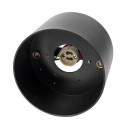 LED taškinis šviestuvas, apvalus, juodas