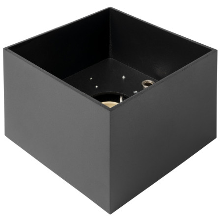 LED taškinis šviestuvas, kvadratinis, juodas