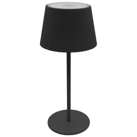 LED saulės stalinė lempa, 2.5W, įkraunama, chrominė