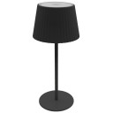 LED saulės stalinė lempa, 2.5W, įkraunama, chrominė