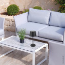 LED saulės stalinė lempa, 2.5W, įkraunama, chrominė