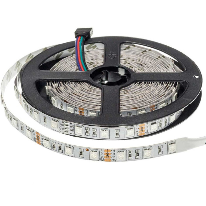 LED juosta, 14.4W/m, 1000Lm/m, 12V, Pro, RGB spalvos