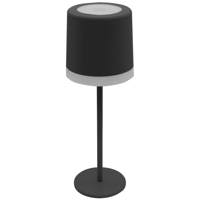 LED stalinė lempa, 2.5W, įkraunama, chrominė