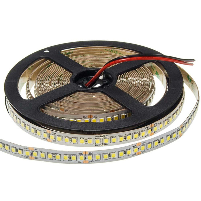 LED juosta, 20W/m, 2100Lm/m, 24V, 3 metai garantija, šalta balta šviesa