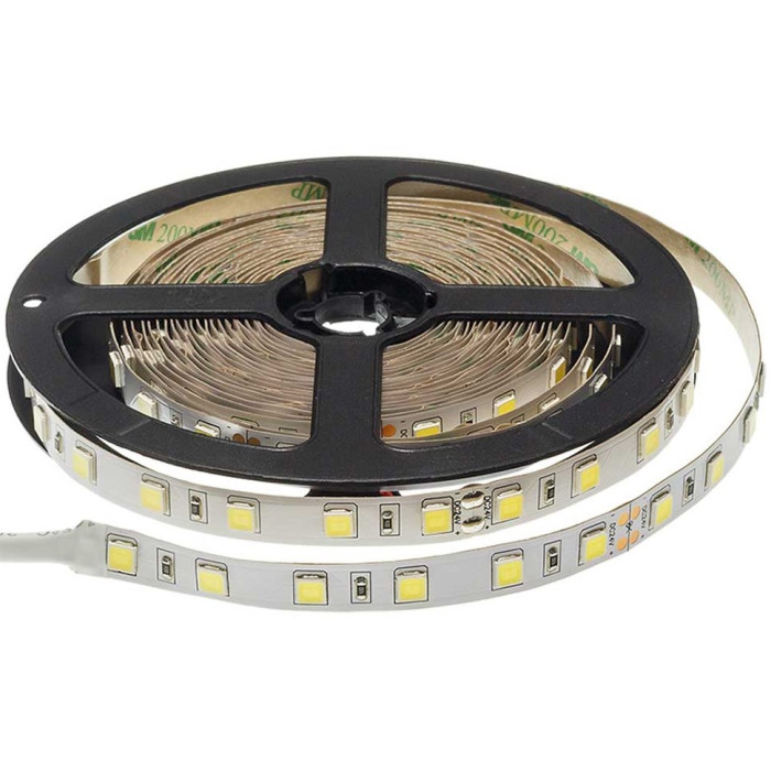 LED juosta, 16W/m, 1100Lm/m, 24V, 3 metai garantija, šalta balta šviesa
