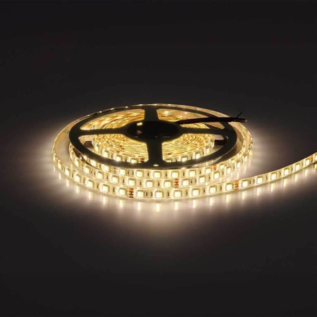 LED juosta, 16W/m, 800Lm/m, 24V, 3 metai garantija, IP65, šilta balta šviesa/šalta balta šviesa