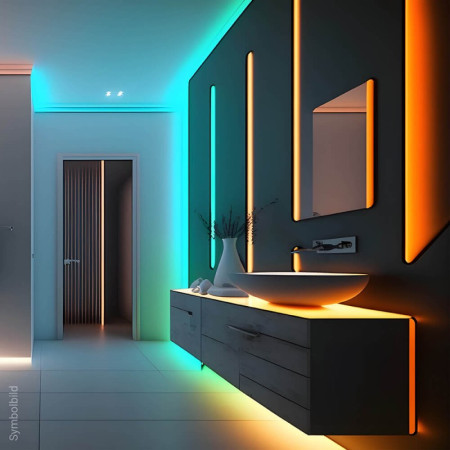 LED juosta, 16W/m, 1600Lm/m, 12V, 3 metai garantija, IP65, RGB spalvos