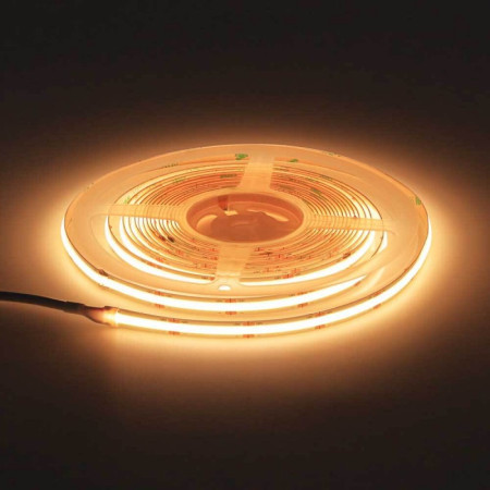 LED juosta, 12W/m, 1100Lm/m, 24V, Ra90, šilta balta šviesa