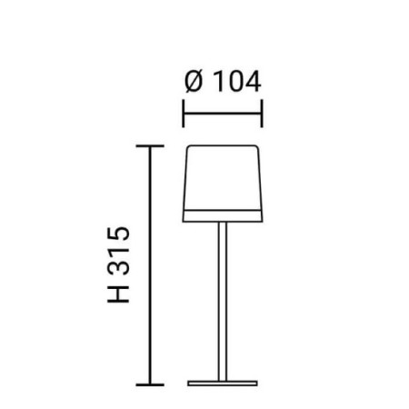 LED stalinė lempa, 2.5W, įkraunama, CCT 3000K-6000K