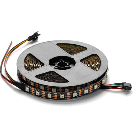 LED juosta, 16W/m, 1200Lm/m, 5V, adresuojama, RGB spalvos