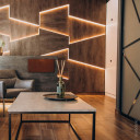 LED S-juosta, 7.2W/m, 720Lm/m, 12V, šilta balta šviesa