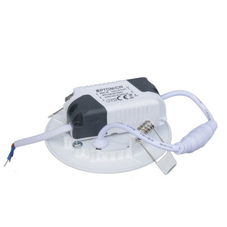 LED įmontuojamas modulis, apvalus, 3W, šilta balta šviesa