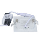 LED įmontuojamas modulis, kvadratinis, 3W, šalta balta šviesa