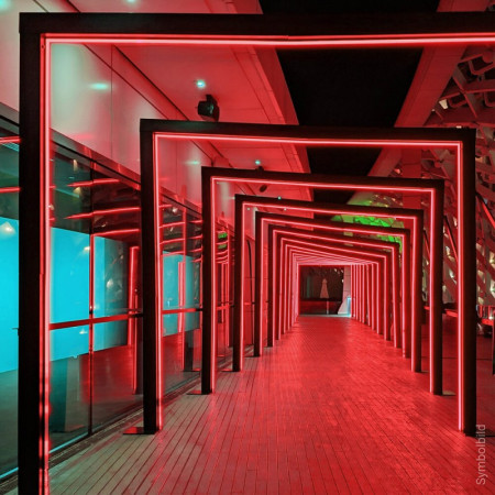 LED S-juosta, 7.2W/m, 720Lm/m, 12V, IP65, raudona šviesa