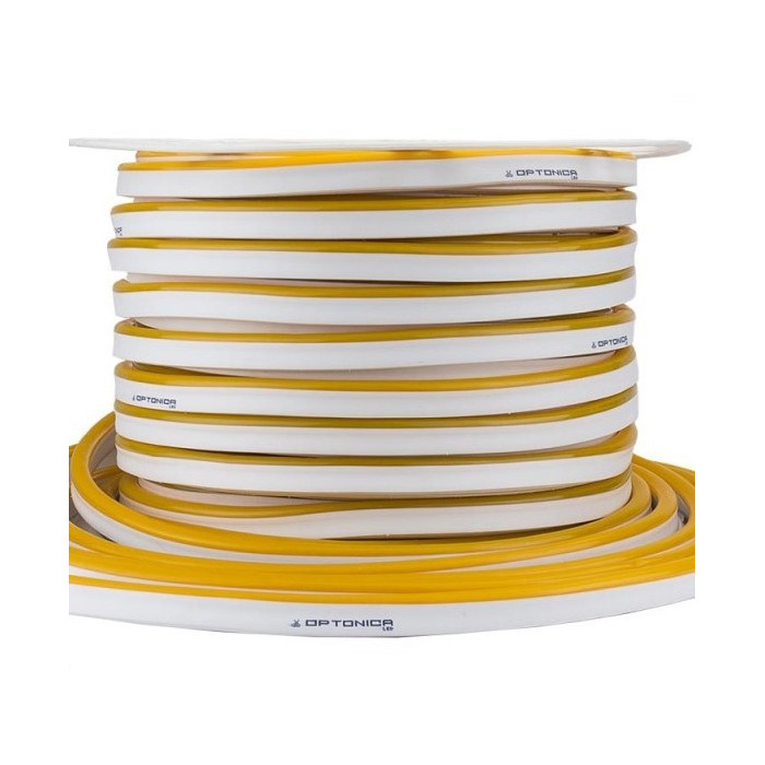 LED juosta, Flex Neon, 8.5W/m, 300Lm/m, 220V, geltona šviesa