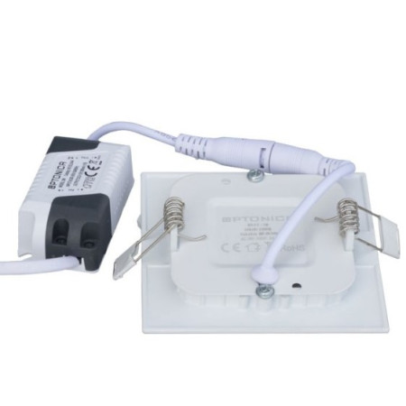 LED įmontuojamas modulis, kvadratinis, 3W, šilta balta šviesa