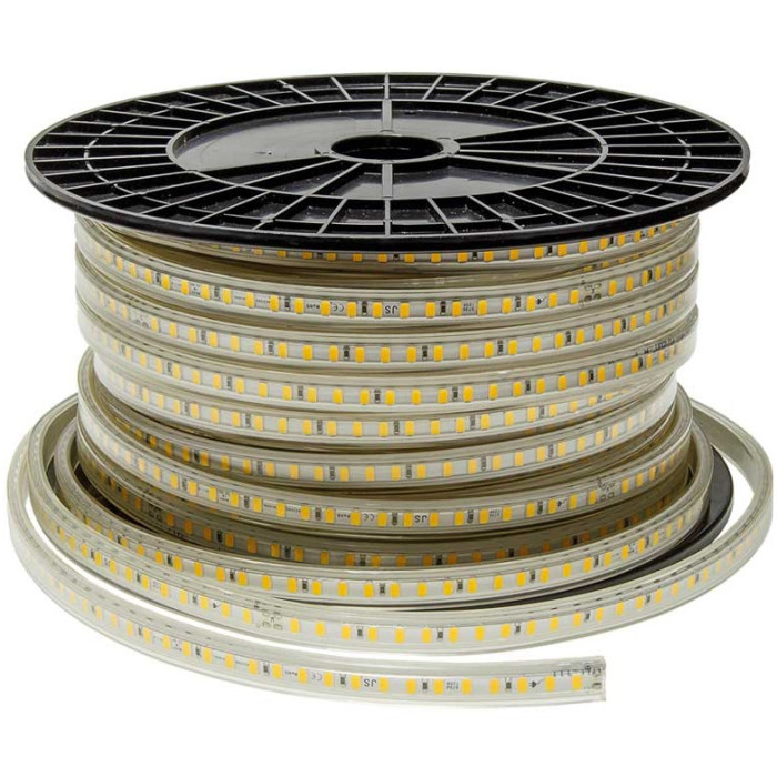 LED juosta, 10W/m, 500Lm/m, 220V, šilta balta šviesa