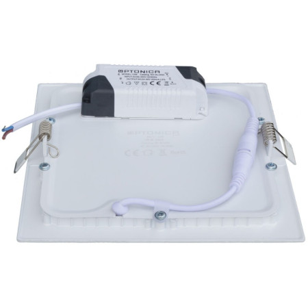 LED įmontuojamas modulis, kvadratinis, 12W, šilta balta šviesa