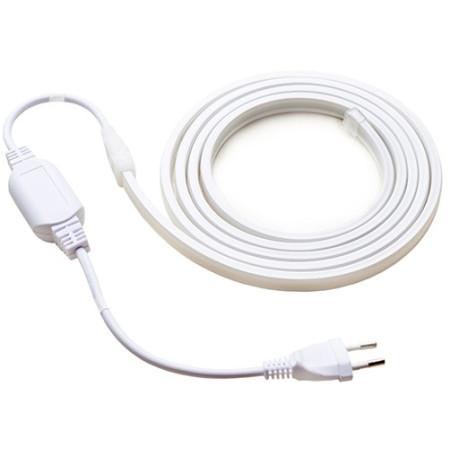 LED juosta, 10W/m, 700Lm/m, 220V, pieno spalvos dangtelis, šalta balta šviesa