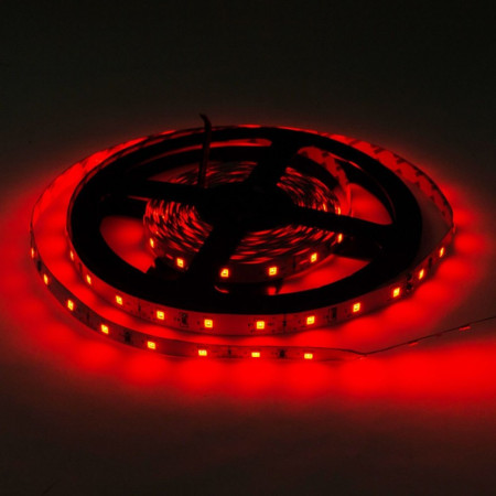 LED juosta, 4.8W/m, 300Lm/m, 12V, Pro, raudona šviesa