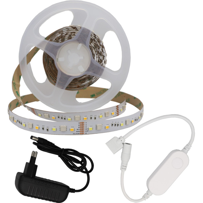 LED juostos rinkinys, 12V, Smart WiFi, Alexa, Google, RGBWW spalvos