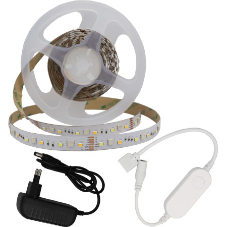 LED juostos rinkinys, 12V, Smart WiFi, Alexa, Google, RGBWW spalvos