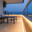 LED juostos rinkinys, 12V, nuotolinis valdymas, šilta balta šviesa