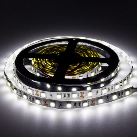 LED juosta, 14.4W/m, 1000Lm/m, 12V, Pro, šalta balta šviesa