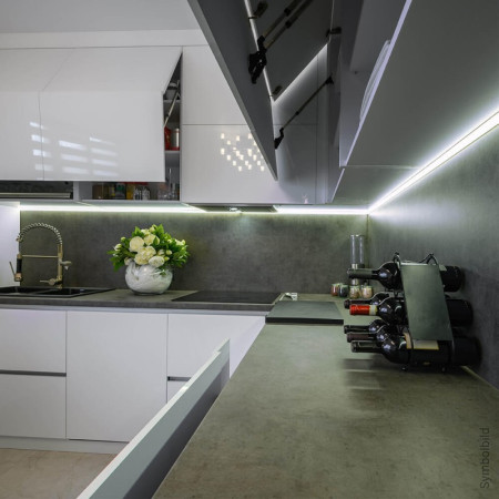 LED juosta, 14.4W/m, 1000Lm/m, 12V, Pro, šalta balta šviesa