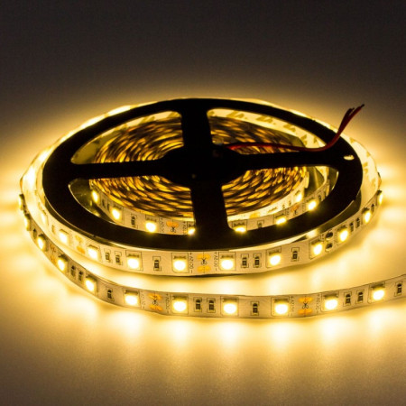 LED juosta, 14.4W/m, 1000Lm/m, 12V, Pro, šilta balta šviesa