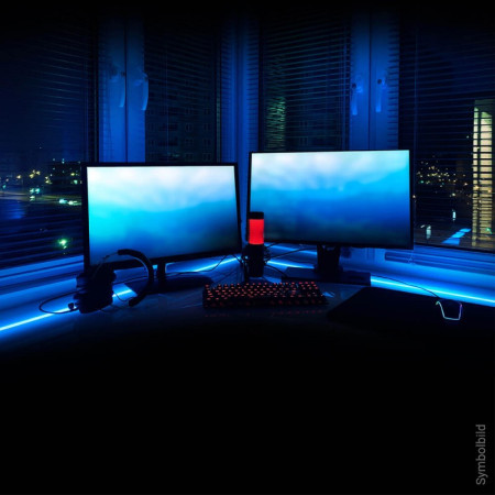 LED juosta, 14.4W/m, 1000Lm/m, 12V, Pro, mėlyna šviesa