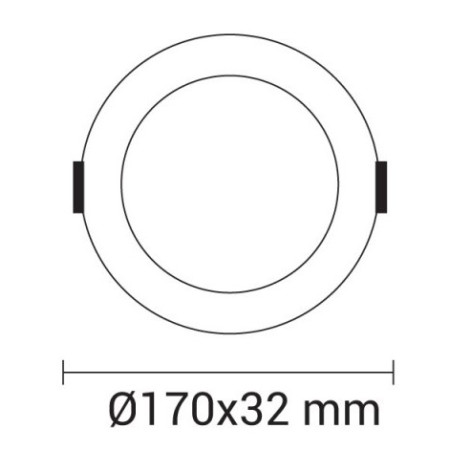 LED šviestuvas, 12W, plonas, temdomas, CCT 3000K-6000K