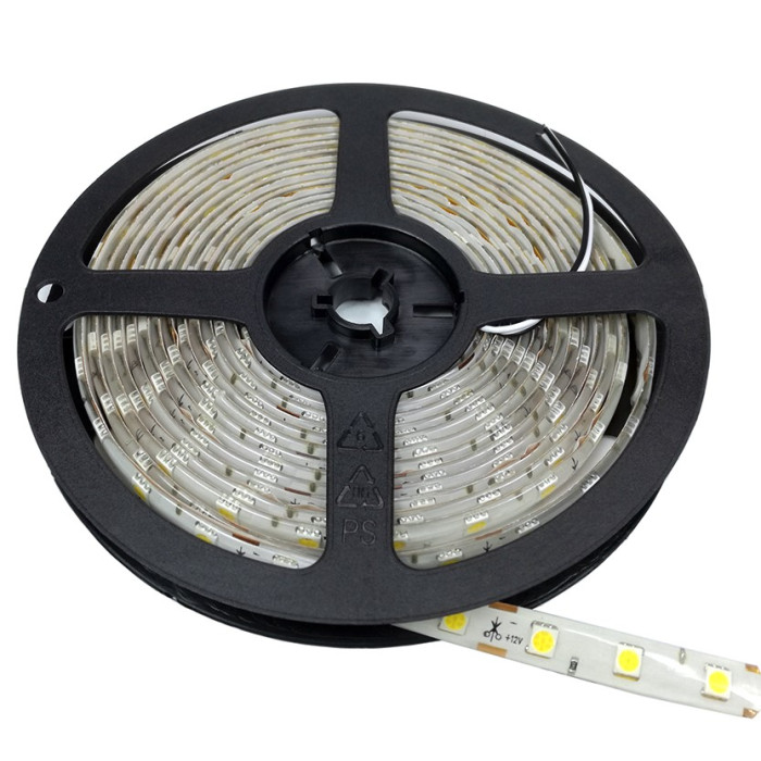LED juosta, 14.4W/m, 1000Lm/m, 12V, Pro, IP54, šilta balta šviesa