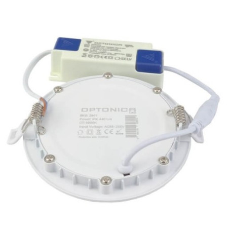 LED mini panelė, apvali, True Colour Line, 6W, šilta balta šviesa