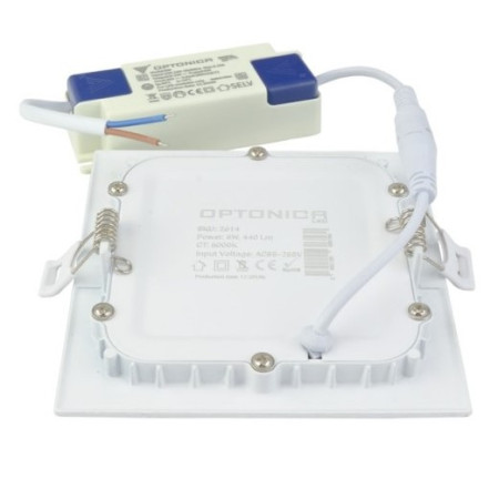 LED mini panelė, kvadratinė, True Colour Line, 6W, šilta balta šviesa