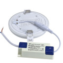 LED berėmė panelė, apvali, 18W, šalta balta šviesa