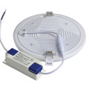 LED berėmė panelė, apvali, 24W, šilta balta šviesa