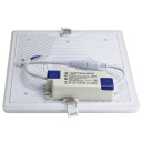 LED berėmė panelė, kvadratinė, 36W, šalta balta šviesa