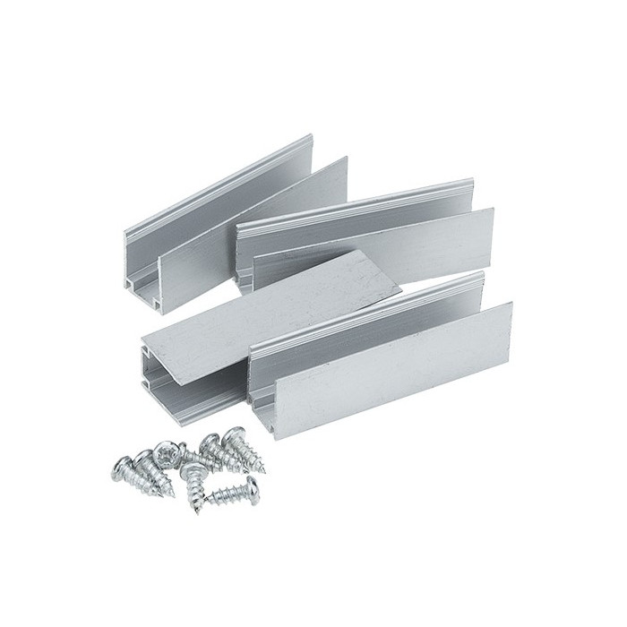 Aliuminio kanalas 5cm su 2 varžtais LED Flex Neon vienspalvei juostai