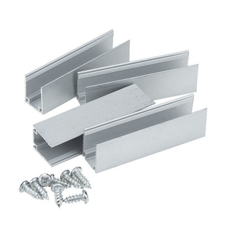 Aliuminio kanalas 5cm su 2 varžtais LED Flex Neon vienspalvei juostai